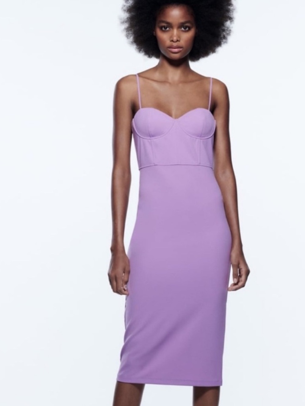 Zara Pirple Midi Dress small